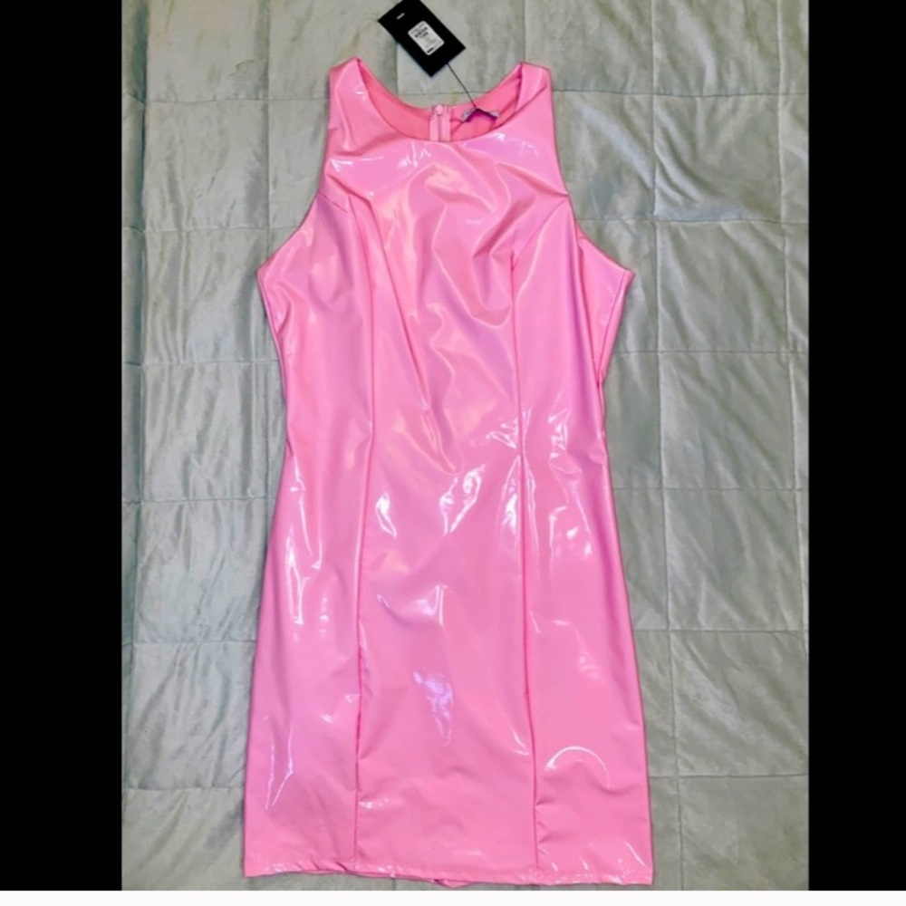 Fashion nova hot pink dress